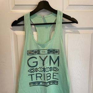 NWOT- “Gym is My Tribe” Racerback Tank Top